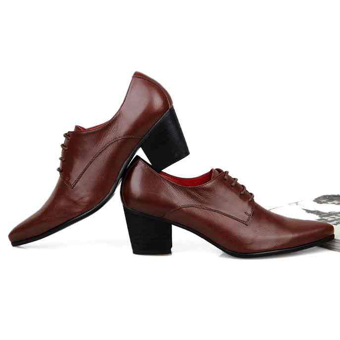 Men big heel shoe - Len Academy