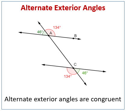 Alternate Exterior Angles - Len Academy